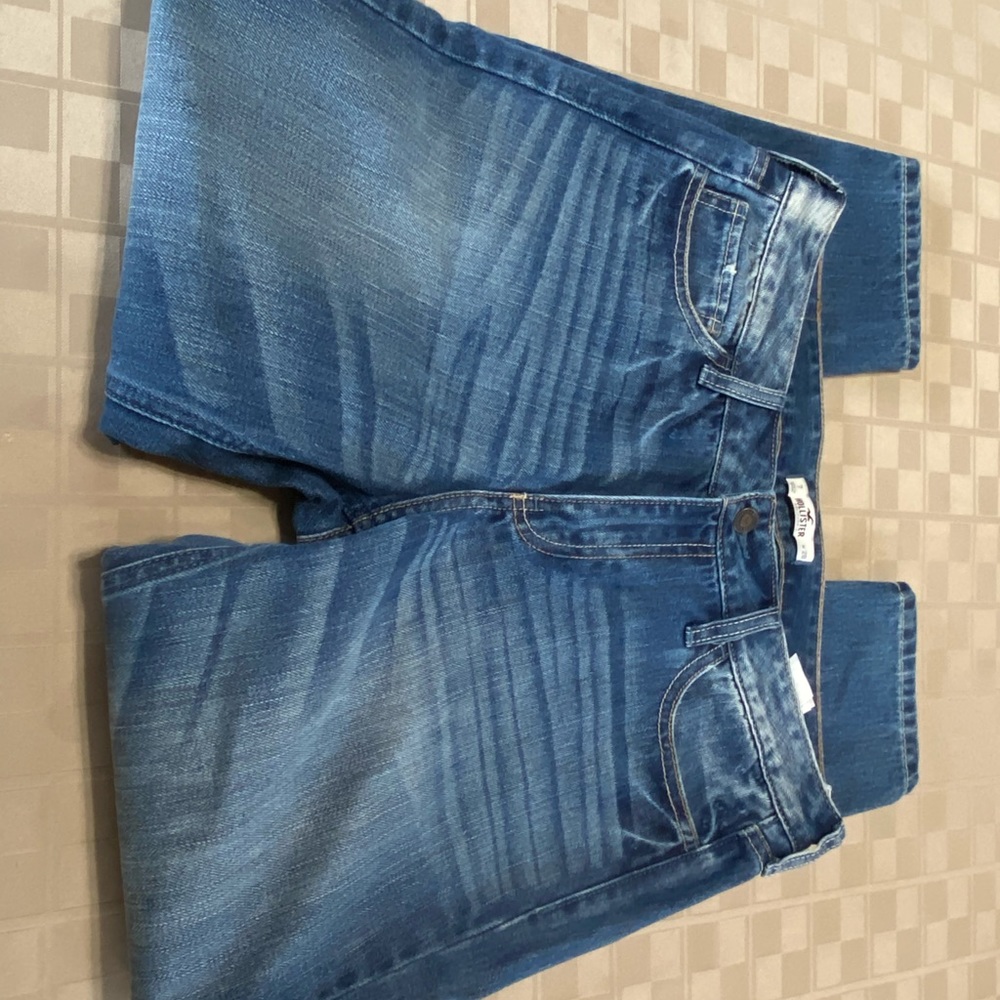 NEW Hollister Mid Rise Easy Fit Boyfriend Jeans 28 (7) X 26 Medium Wash